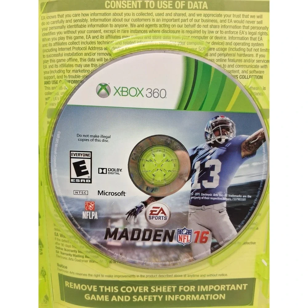 Madden NFL 16 (Microsoft Xbox 360, 2015)